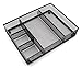 EasyPAG Mesh Collection Desk Accessories Drawer Organizer Accessories Tray 5 Compartments Multi-use Storage Box, Black