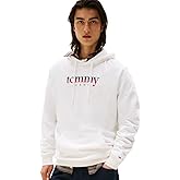 Tommy Jeans Men's Medium Weight Hoodie Sweatshirt with Printed Two-Tone Logo