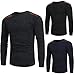 Mens Shirt,Haoricu 2017 Clearance Man's Fashion Round Neck Patchwork Slim Fit Sweaters Casual Boys Tops Blouse
