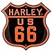 Harley-Davidson Route 66 Die-Cast & Embossed Tin Sign, 16.5 x 16 inches 2010261