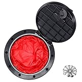 T O K G O @ 8 Inch Hole Diameter Deck Plate Kit,deck Hatch with Cat Bag for Kayak Boat Fishing Rigging (Contain Red Pocket)