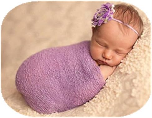 Newborn Photography Blanket Infant Photo Shoot Props Outfits Boy Girls Photo Backdrop Rainbow Wrap Cloth