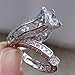 Newshe Size 5 7 10 Wedding Rings for Women Engagement Ring Band Sets 3ct Round Cz 925 Sterling Silver