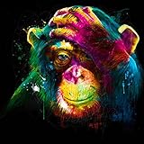 DIY 5D Diamond Painting by Number Kit, Shy Orangutan Crystal Rhinestone Embroidery Cross Stitch Supply Arts Craft Canvas Wall Decor
