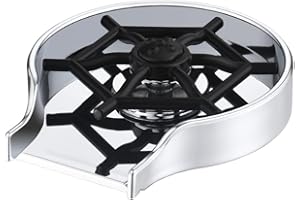 Beati Faucet Cup Washer for Sink - Glass Rinser for Kitchen Sink & Wet Bar, Wine Glass & Beer Mug Washer,Chrome