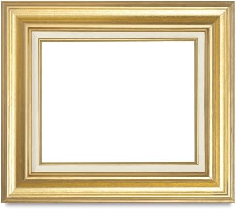 Your Canvas Creations YCC Home Office Wall Décor Open Back Picture Frame, Frame 3 Gold and white trim, Size 18x24