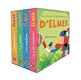 La mini-bibliothèque d'Elmer : Coffret en 4 volumes : Les couleurs ; Les formes ; Les nombres ; Le by