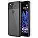 Trianium CLARIUM Series Case for Google Pixel 2 Phone (2017) Premium Pixel 2 Case Clear Hybrid Cover [Shock Absorption TPU +PC Back] Reinforced Corner Cushion/Scratch Resistant Protection-Black/Clear