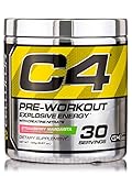 Cellucor, C4 Pre Workout (Old Formula) Supplements with Creatine, Nitric Oxide, Beta Alanine and Energy, G4v1, 30 Servings, Strawberry Margarita