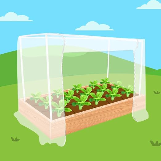 Ecover - Red de jardín de 5 Lados con Marco para Proteger Plantas ...