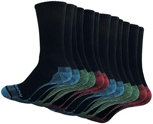 6 Socks Men Pack Black Crew Socks Quick Dry Men's Socks Moisture Wicking