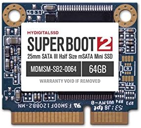 MyDigitalSSD Super Boot 2 (SB2) 25mm SATA III (6G) Half-Size mSATA Mini SSD (64GB (60GB))