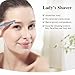 TOUCHBeauty Electric Eyebrow Trimmer for Women Portable Eyebrow Hair Remover Metal Cover, Battery Powered Ladies Hair Shaver Silver