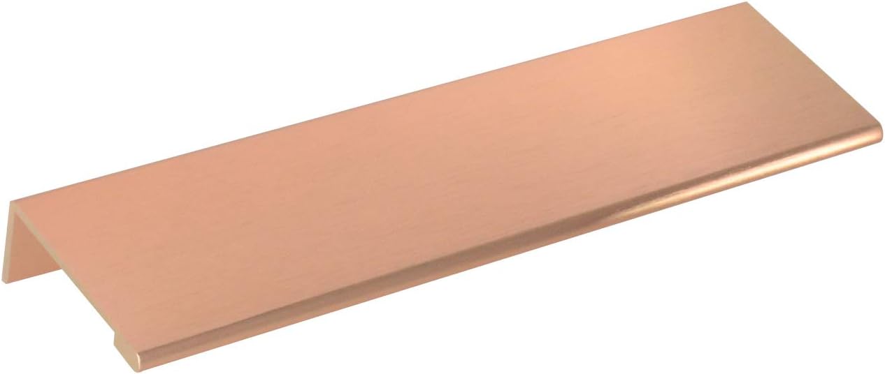 #3154-6 in. CKP Brand Edge Pull, Brushed Rose Gold - 10 Pack