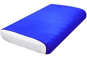 Ntomtuex Sensory Bed Sheet for Compression Reduced Pressure Weighted Blanket to Keep Nice Sleeping Comfortable with Light Breathable Polyester, Blue, 38"x60"