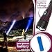VIVIDLED LED Flashlight CREE XHP 50 19W 4000lm Super Bright Tactical Flashlight 5 Modes Zoomable Water Resistant Day White Light USB Rechargeable 26650 Battery Included