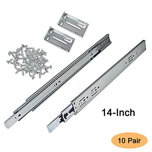 Gobrico 20 Inch 100 LB Capacity Full Extension Soft/Self Close Ball