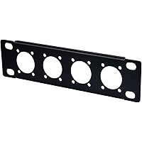 GeeekPi 7 inch Rack Mount Panel 1U 4-hole D-type Patch Panel for DeskPi RackMate TT Network Cabinet/Server Rack
