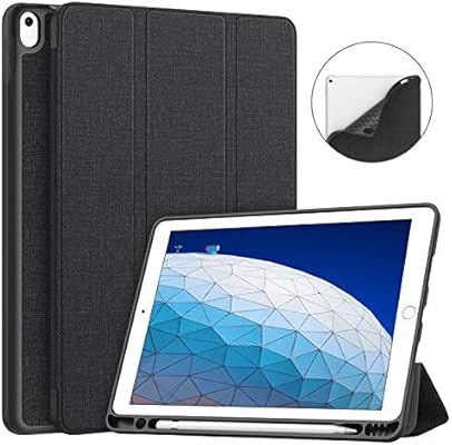 Soke Ipad Air 3 Case 2019 With Pencil Holder Premium Trifold Case Strong Protection Auto Sleep