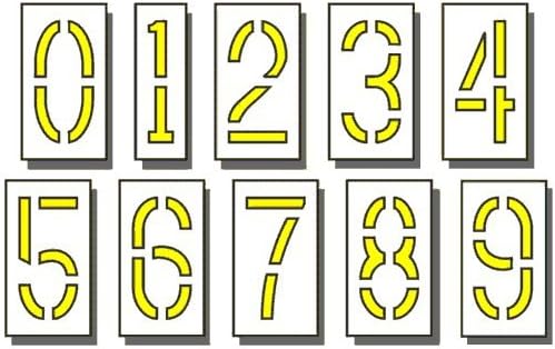18" number kit - DURO ( "1/16" LDPE ) - 12 pcs
