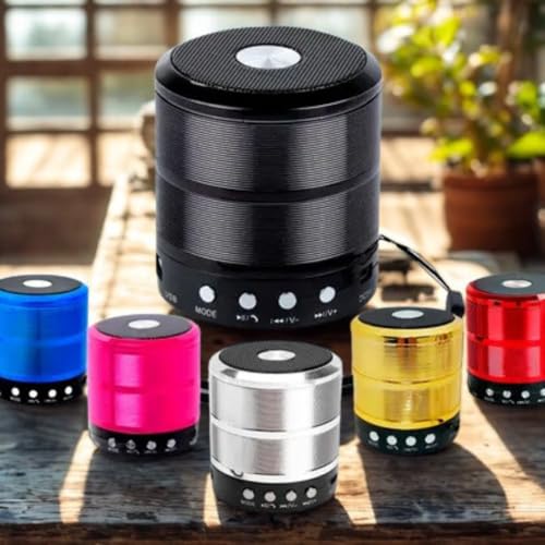 Mini Caixinha de Som Bluetooth Portátil WS-887 USB SD Rádio FM – Mini Speaker Envio Sortido