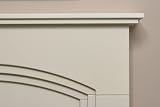 Adam Truro Cream Fireplace 41 Inch with Blenheim Black Electric Fire view 3