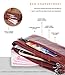 katloo Mini Cross Body Bag Cell Phone Purse for Women Genuine Leather Wristlet Wallet Clutch Purses Handbags with Shoulder Strap (Burgundy)