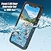 Waterproof Case compatibe with iPhone Xs Max,Clear Back Upgraded Extreme Durable with Built-in Screen Drop Resistance Fully Sealed Shock Dirt Snow Proof Cover Case for iPhone Xs Max 6.5 inch (Black)