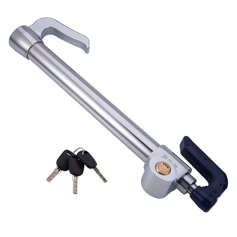 Blueshyhall Universal Pedal Lock AntiTheft Extendable Double Hook Car