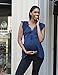 RUMOR HAS IT 2 Pack Maternity Over The Belly Super Soft Support Leggings (X Large, Black (2 Pack))