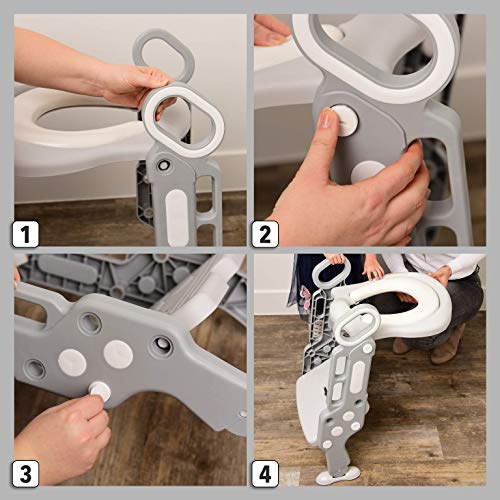 image for kradle & Klass Potty Toilet Training Seat -Adjustable Ladder Baby Bath