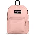 JanSport SuperBreak Plus Backpack with Padded 15-inch Laptop Sleeve and Integrated Bottle Pocket - Spacious and Durable Daypack for Work and Travel - Misty Rose