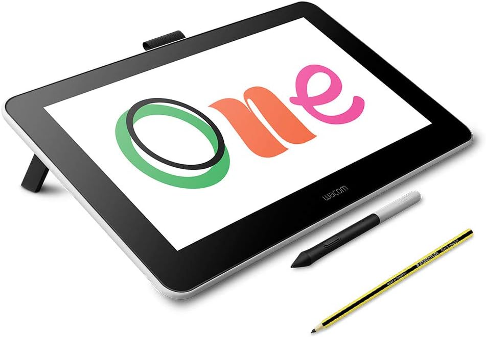 Amazon Com Wacom One Digital Drawing Tablet With Staedtler Noris Digital Emr Stylus In Pencil Shape For Art And Animation Beginners Office Products