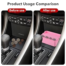 SINGARO Coin Holder for Car, Coin Change Organizer