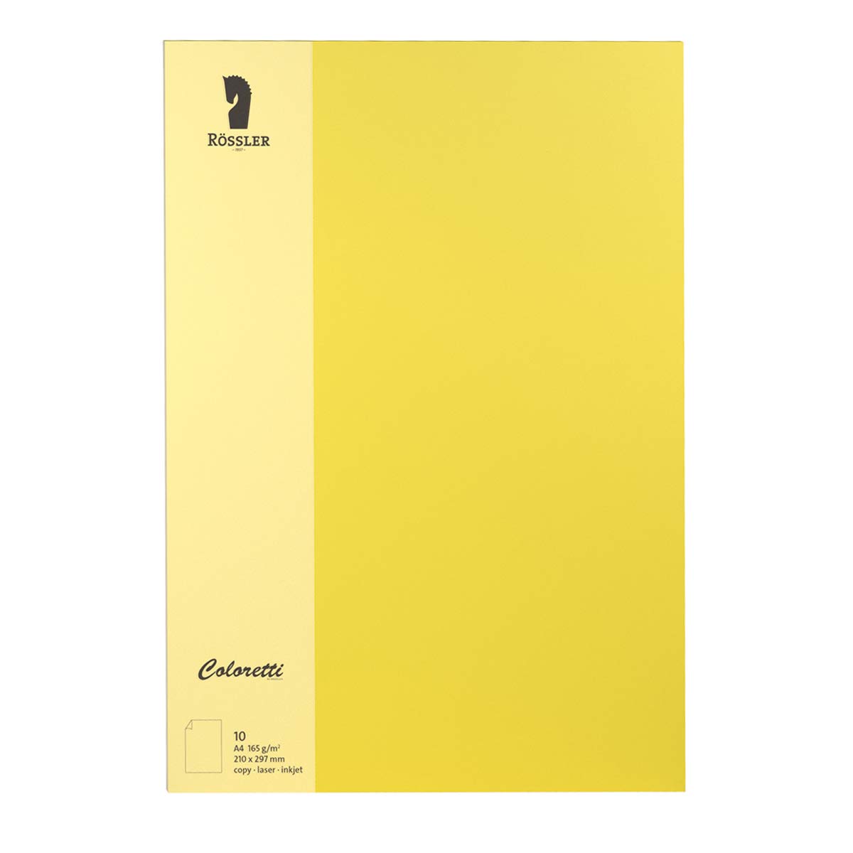 Rössler Coloretti Writing Paper 165 g/m² Golden Yellow