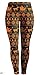 Sister Amy Women's High Waist Printed Santa Claus Ankle Elastic Tights Legging