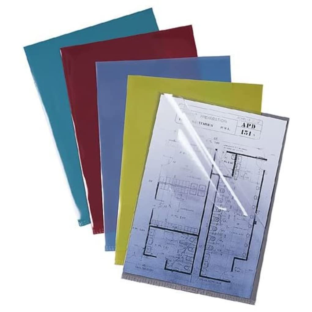 Elba Polypropylene Cut Flush Folders - Clear (Box of 100)