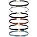 BodyJ4You 6PC Choker Necklace Set Skinny Black Brown Bow Velvet Adjustable Women Teen Girl