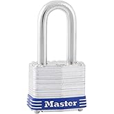 Master Lock 3DLF Outdoor Padlock with Key, 1 Pack