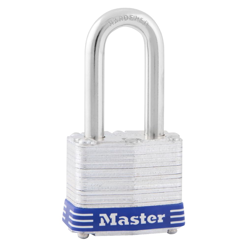 Master Lock 3DLF Padlock with Key, Steel, 1 Pack — image 1