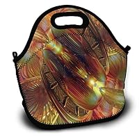 Diemeouk Lunch Bag for Kids,Tote Box Fire Light Insulated and Reusable,Carry Case Handbags