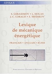 Lexique de mécanique énergétique