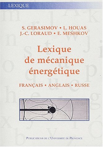 Lexique de mécanique énergétique