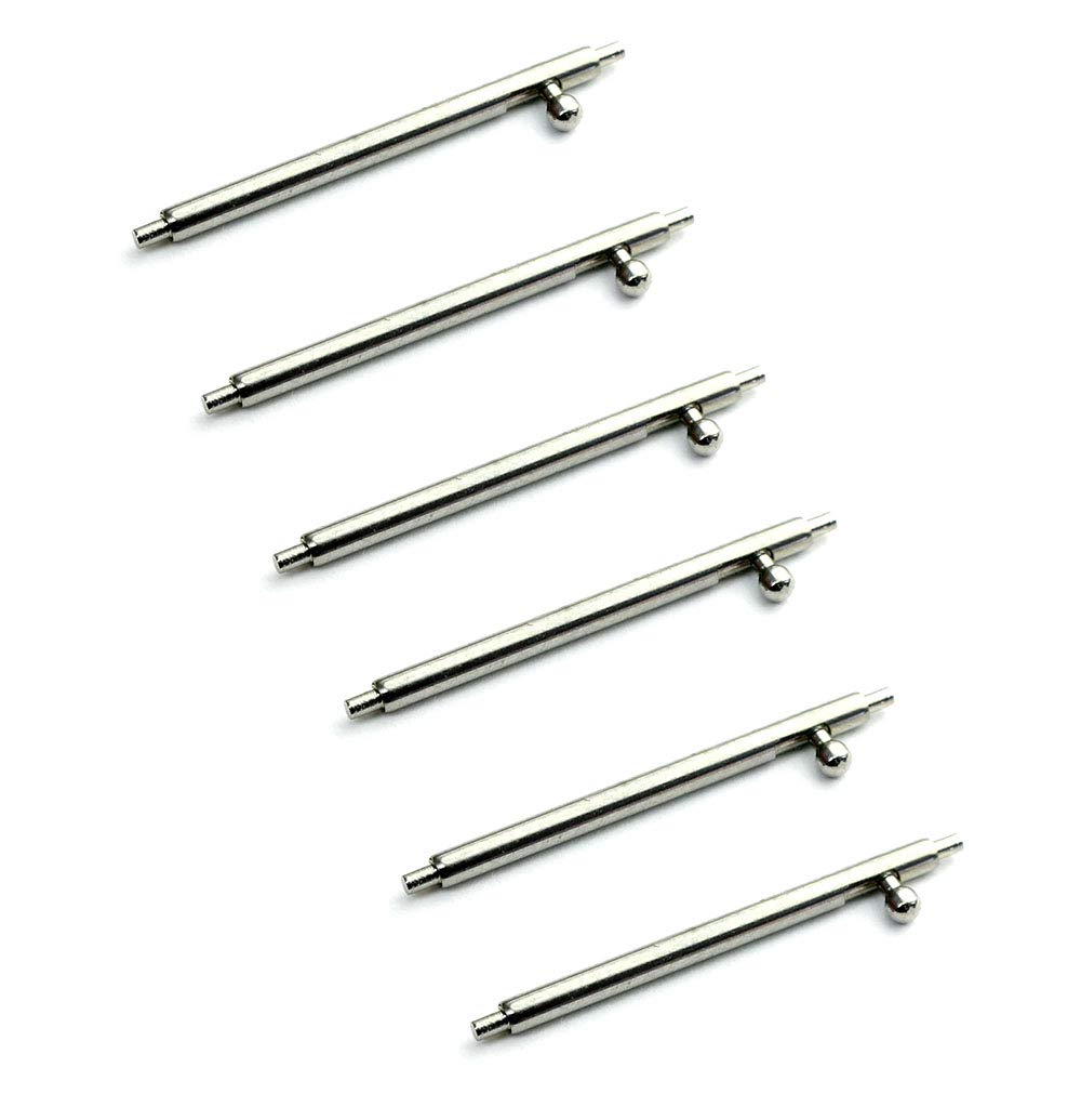 Sulla 6 Quick Release Premium Stainless Steel Spring Bars 16 mm 18 mm 20 mm 22 mm Spring Pins 1.50 mm Diameter for Watch Bracelets, 16mm