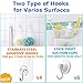 Comfylife Baby Bath Toy Organizer - Shark (2 Bath Toy Storage Nets, 10 Toy Numbers & 10 Strong Hooks) - Great Bath Net for Kids - Cute Bathtub Toy Organizer and Bath/Shower Caddy Storage Solution