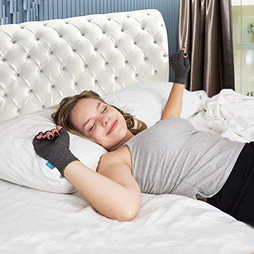 ComfyBrace Arthritis Hand Compression Gloves Comfy Fit, Fingerless