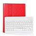 CoastaCloud iPad 2/3/4 Really Thin SmartShell Stand Cover with Magnetically Detachable Wireless Bluetooth Keyboard Case for Apple iPad 2 3 4 (Red)