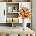GTIDEA 20Pcs Fake PU Calla Lily Artificial Flowers Bride Wedding Bouquet for Table Centerpieces Arrangements Home DIY Garden Office Decor (Orange)