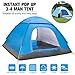 BATTOP 3-4 Person Water Resistant Camping Tent With Carry Bag for Backpacking,3 Season,Ideal Shelter for Casual Family Camping,Hiking,Outdoor Use