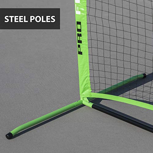 Pro Focus Pickleball Net Set Complete with 4 Paddles, 3 Pickleball